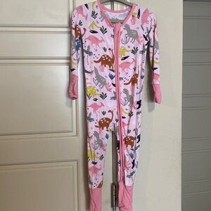 Little Sleepies Pink Dinosaur Pjs